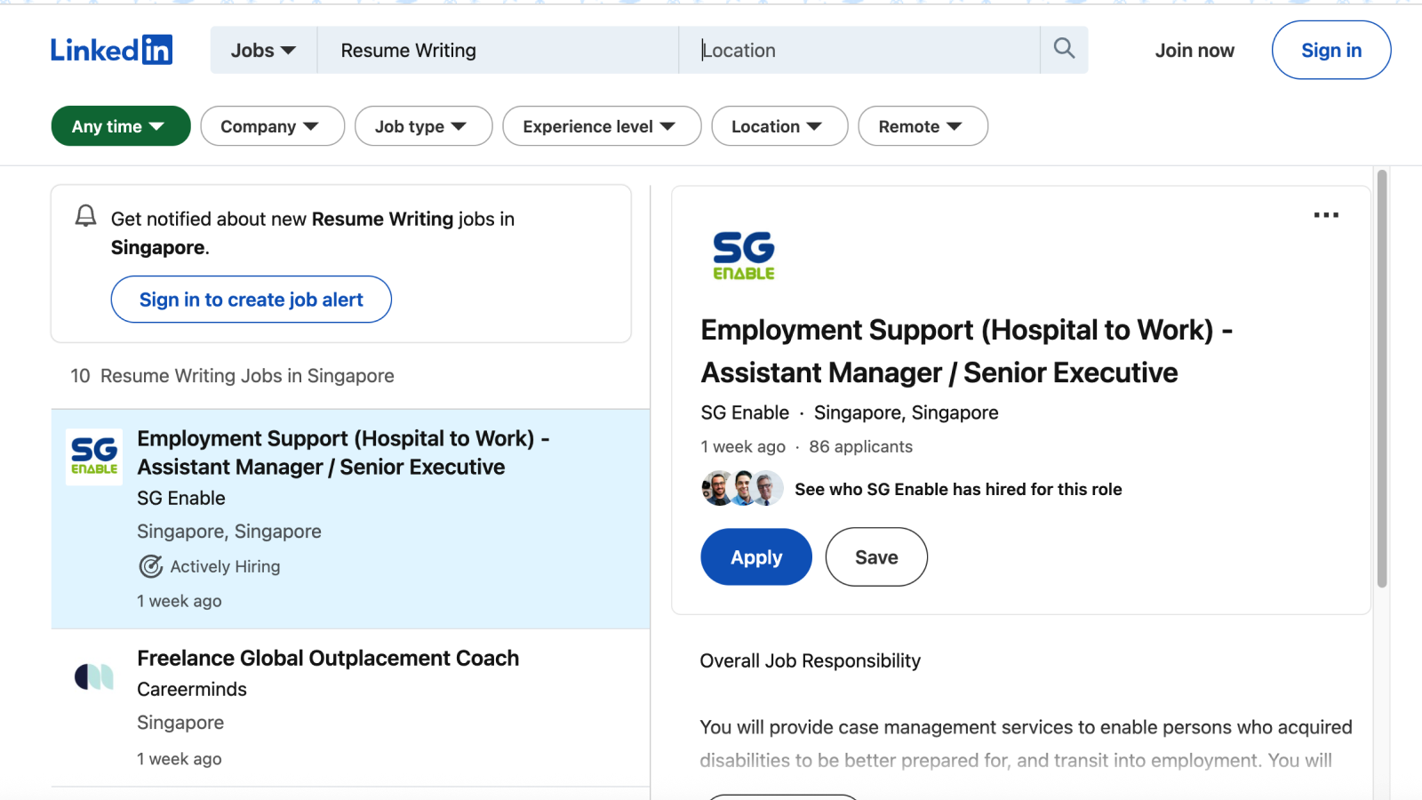 LinkedIn Jobs - Resume Writing hero image